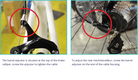 tightening brake cables road bike